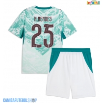 Camisa de time de futebol Portugal Nuno Mendes #25 Replicas 2º Equipamento Infantil Mundo 2026 Manga Curta (+ Calças curtas)